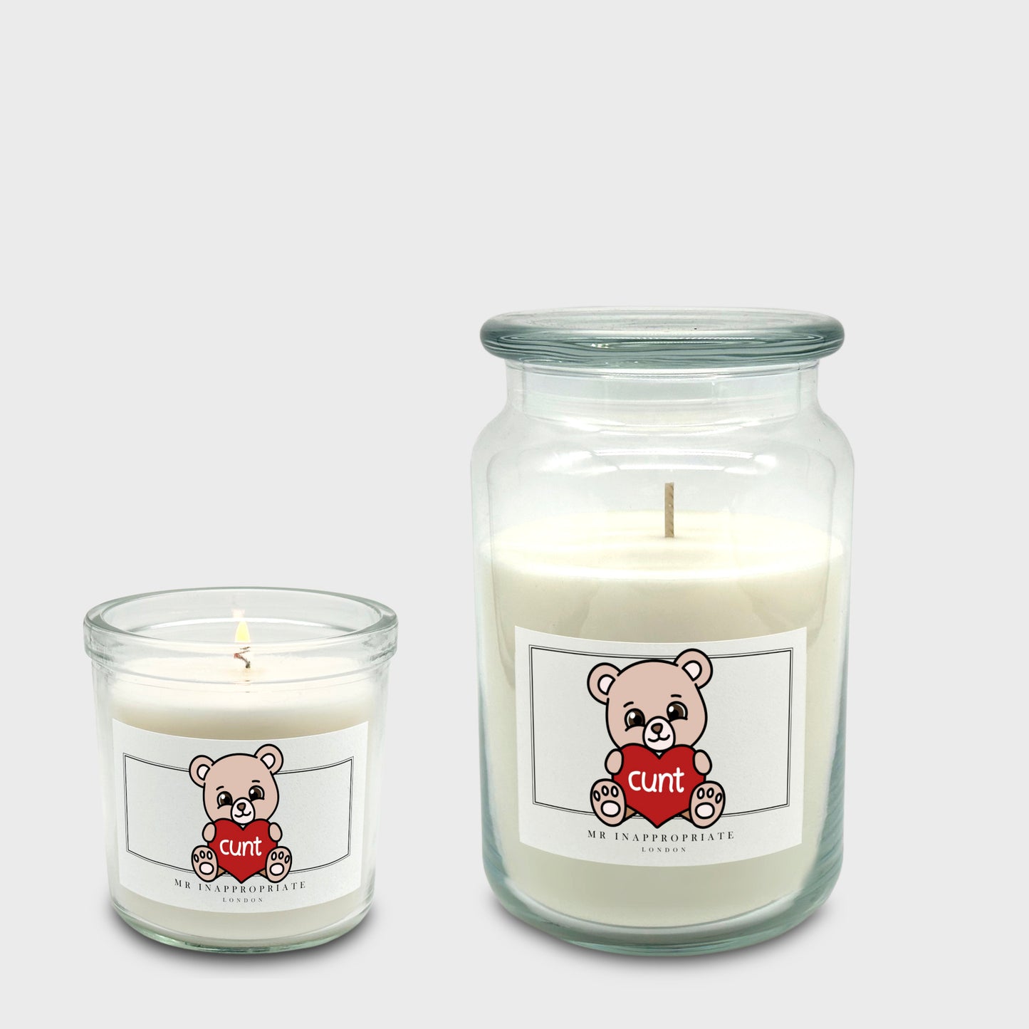 Large Candle - Cunt Bear
