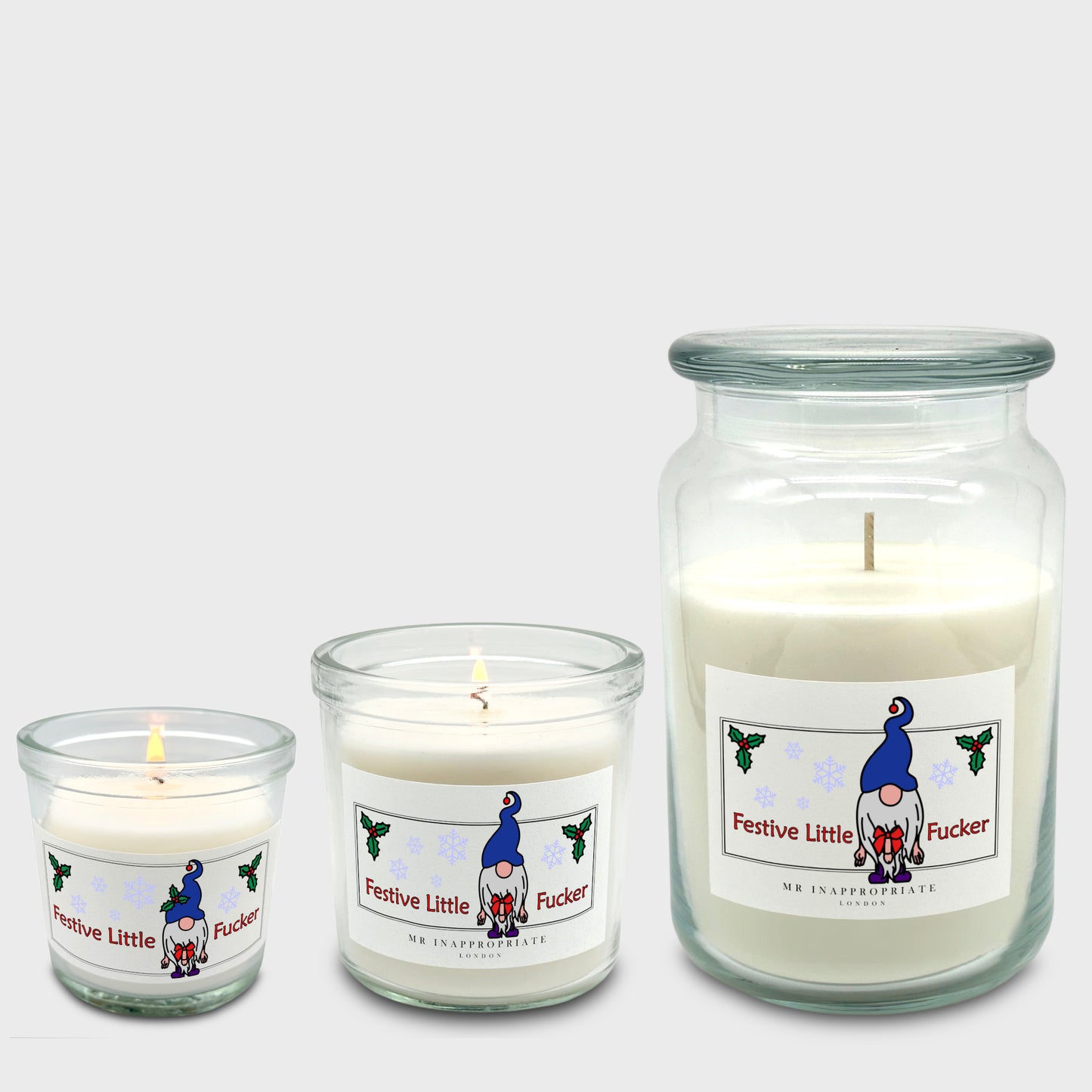 Christmas Medium Candle - Festive Little Fucker