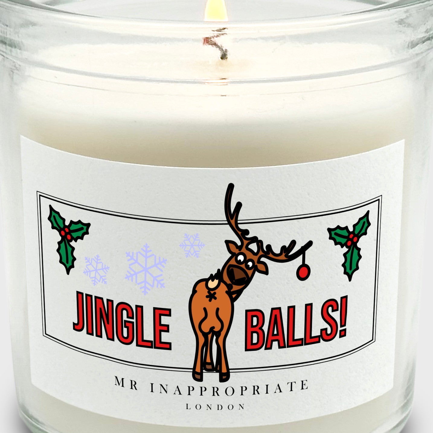 Christmas Medium Candle - Jingle Balls