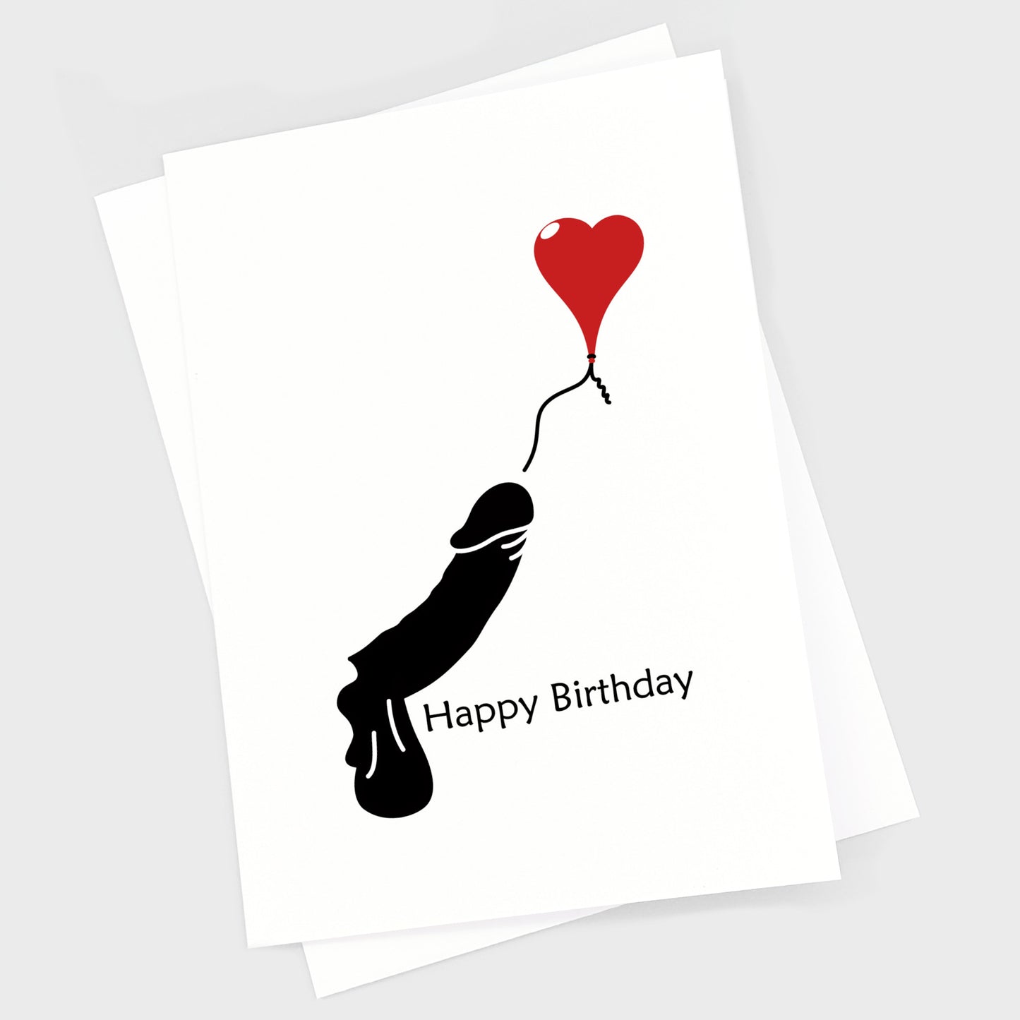 Birthday Card - Cock Balloon