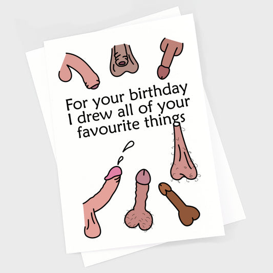 Birthday Card - Favourite Things