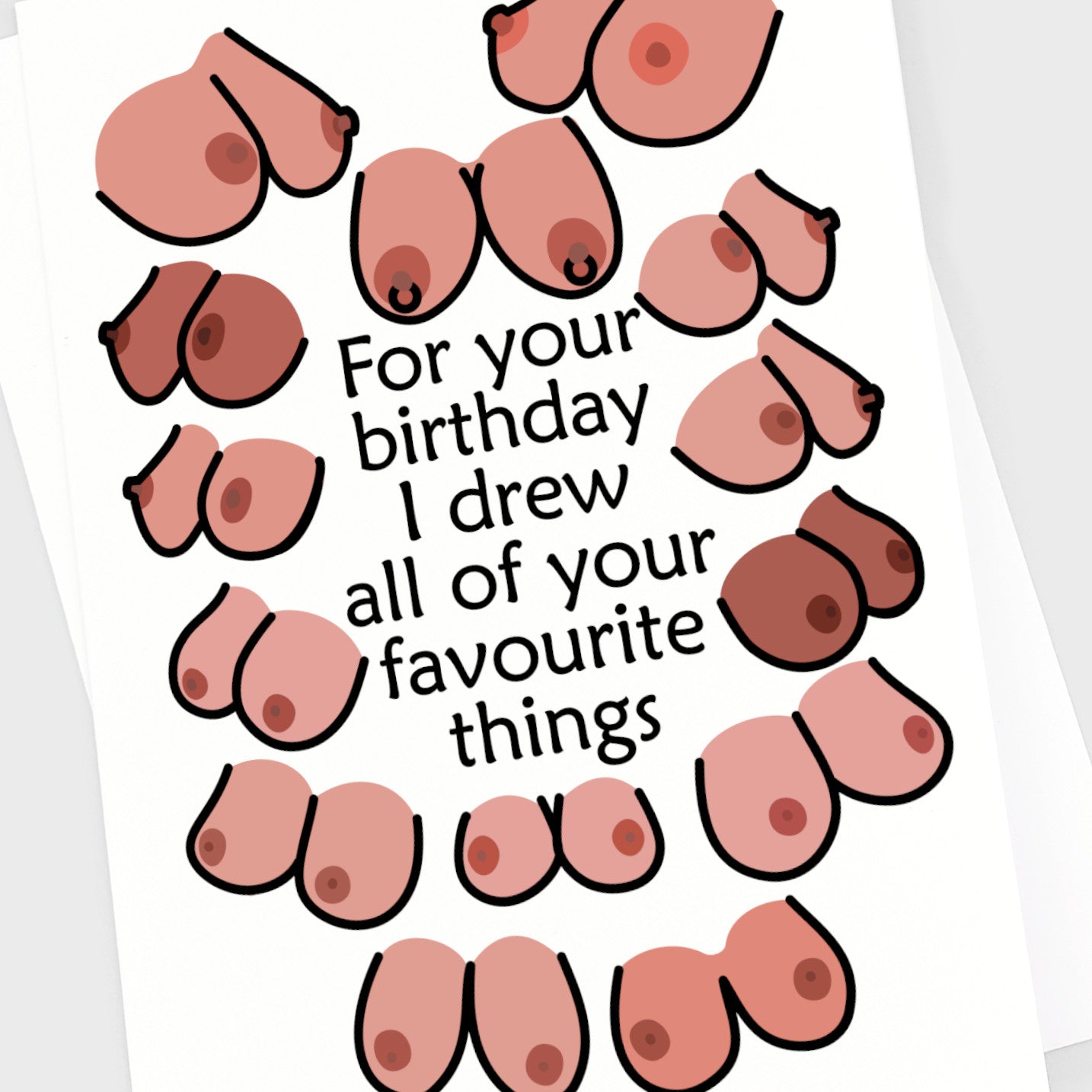 Birthday Card - Boobs