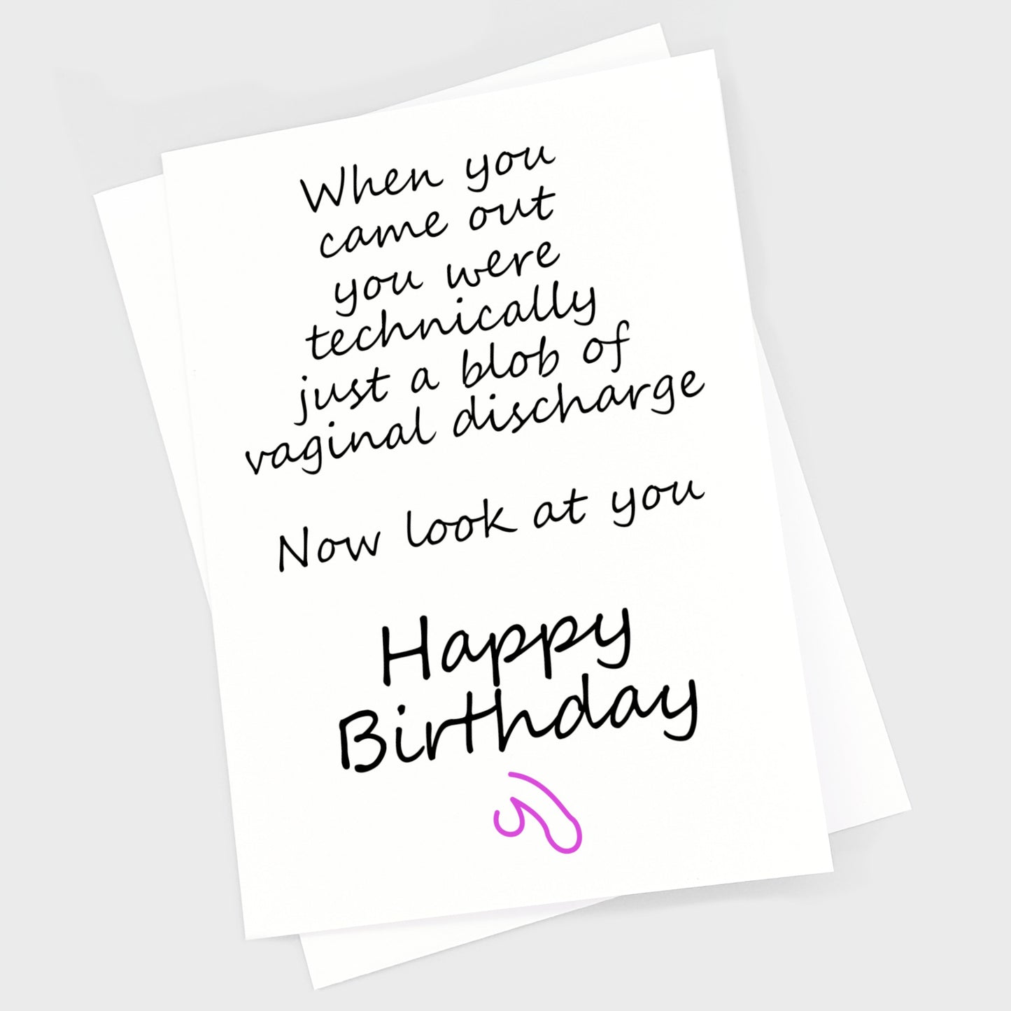 Birthday Card - Vaginal Discharge