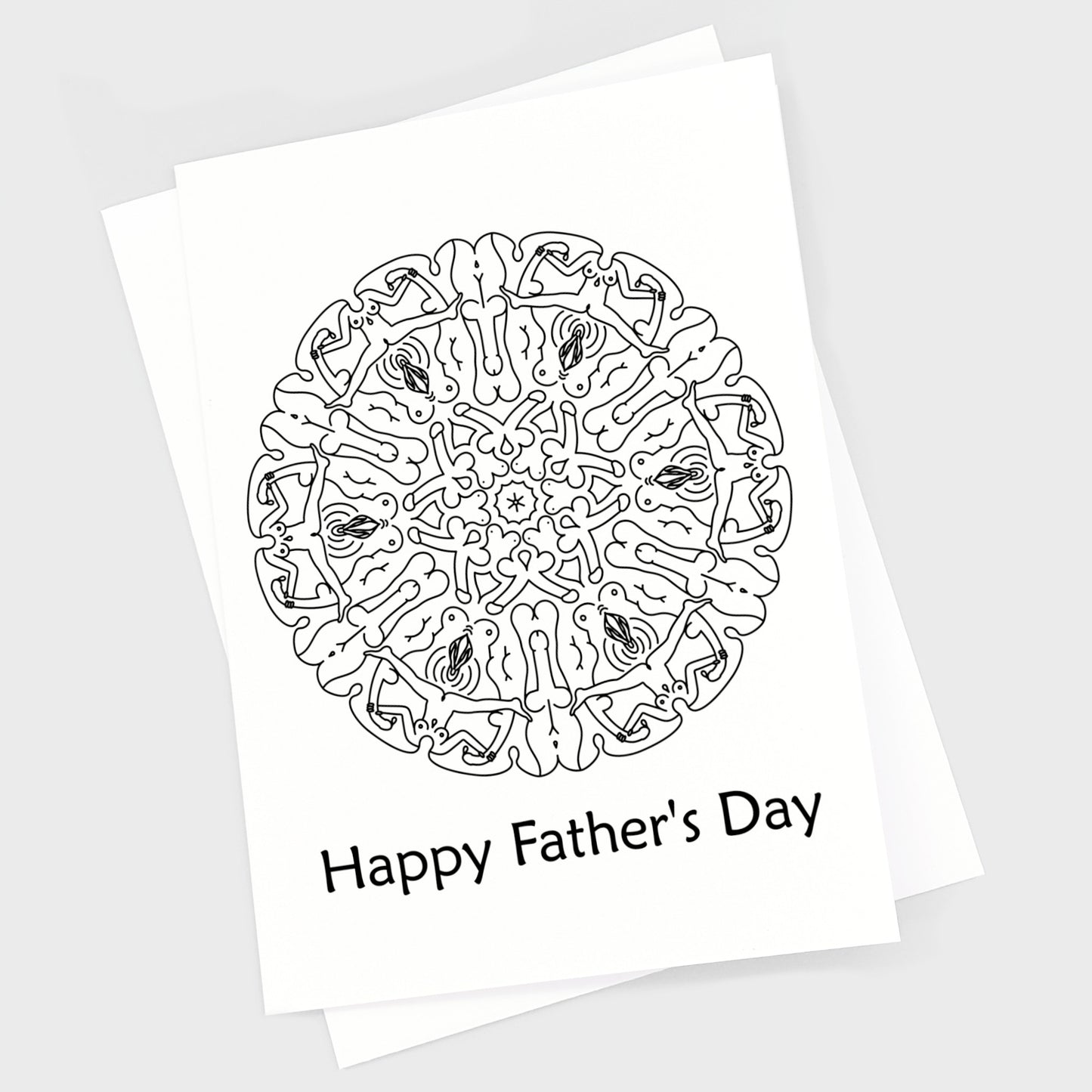 Father's Day Card - Naked Mandala