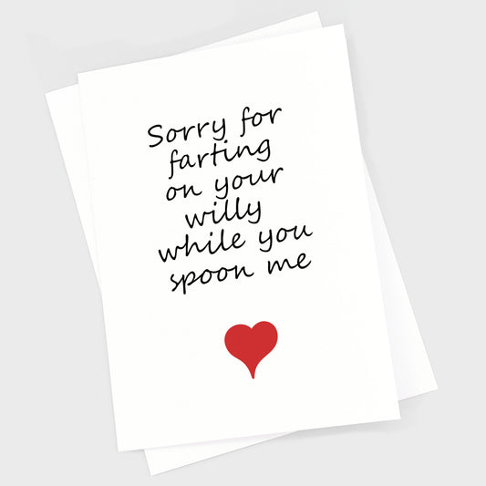 Valentine's Anniversary Card - Farting Willy