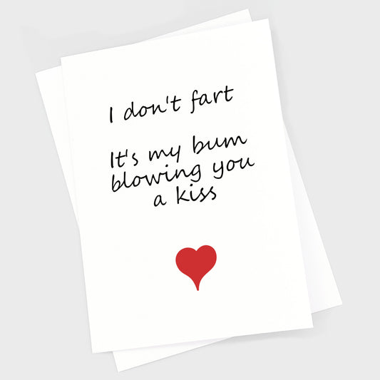 Valentine's Anniversary Card - Fart