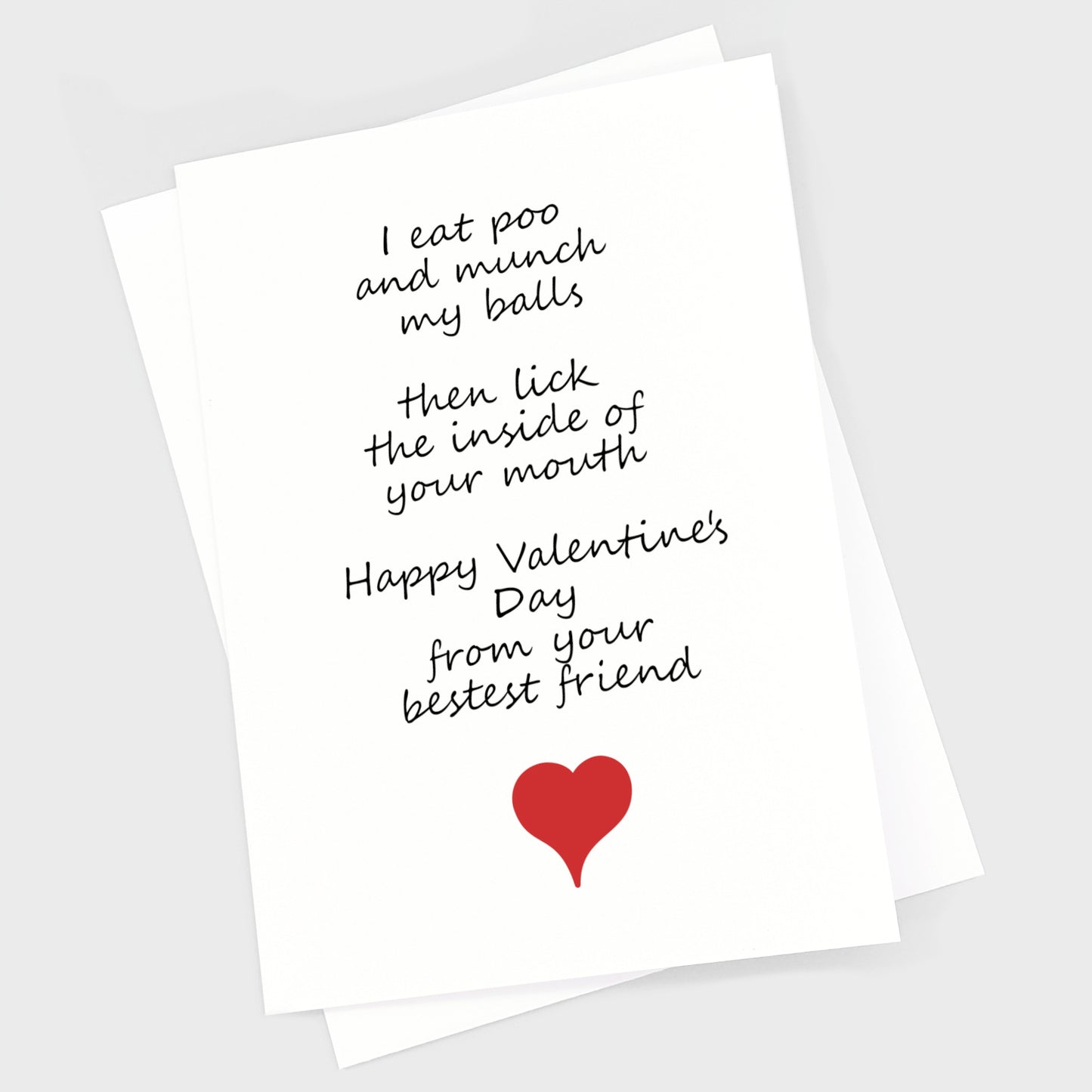 Valentine's Card - I Eat Poo