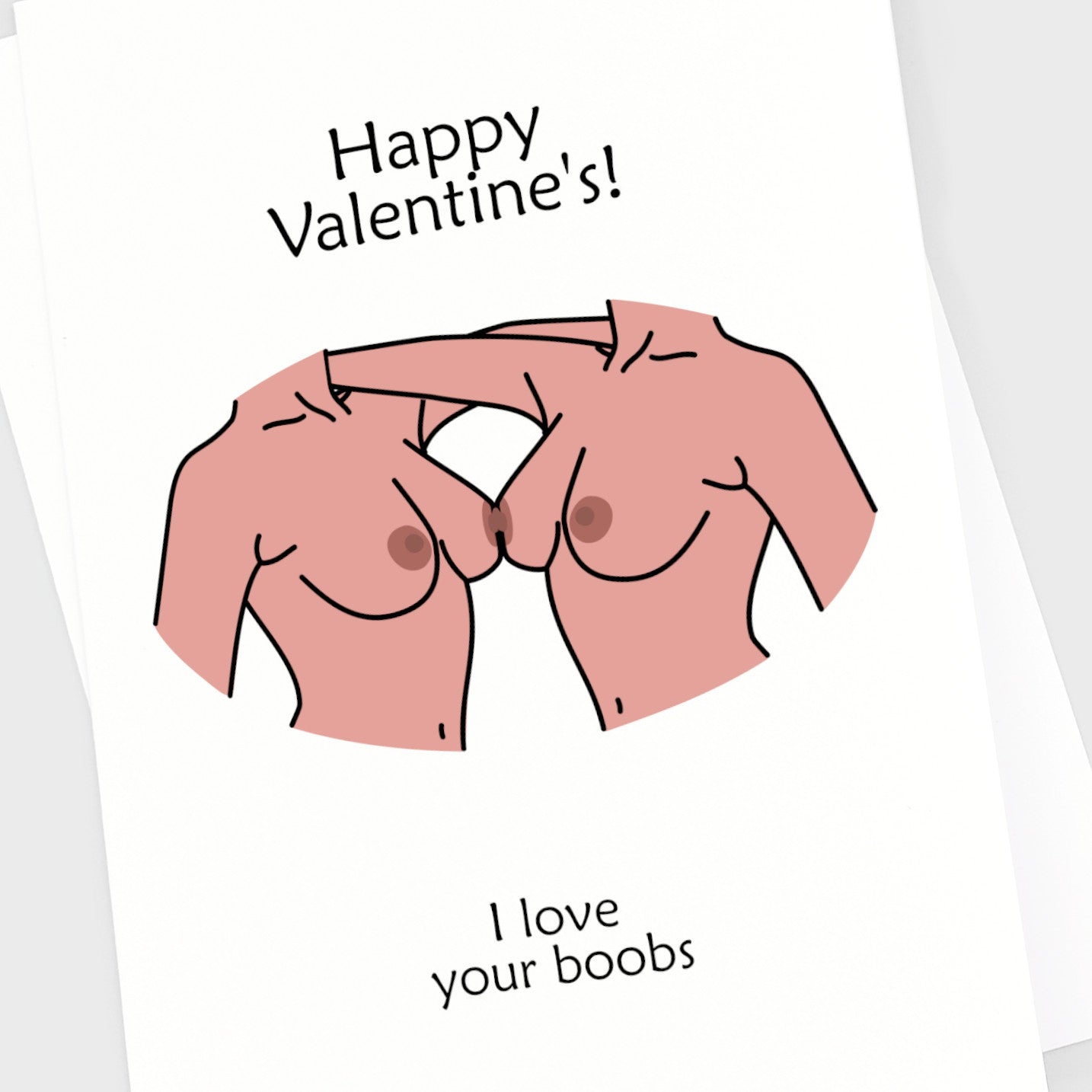 Valentine's Card - I Love Your Boobs