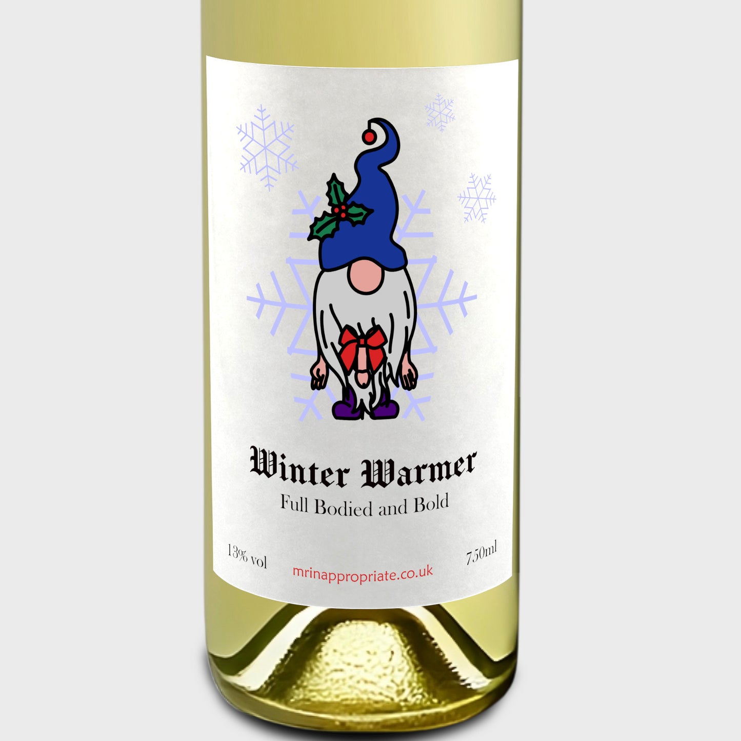 Christmas Wine Labels (x2) - Winter Warmer
