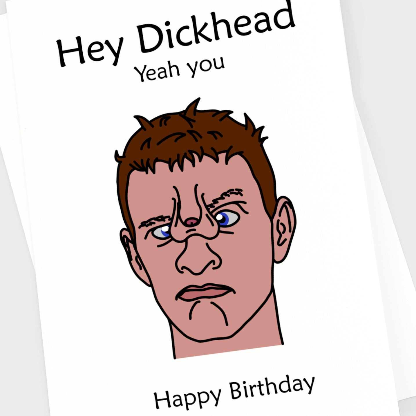Birthday card dickhead