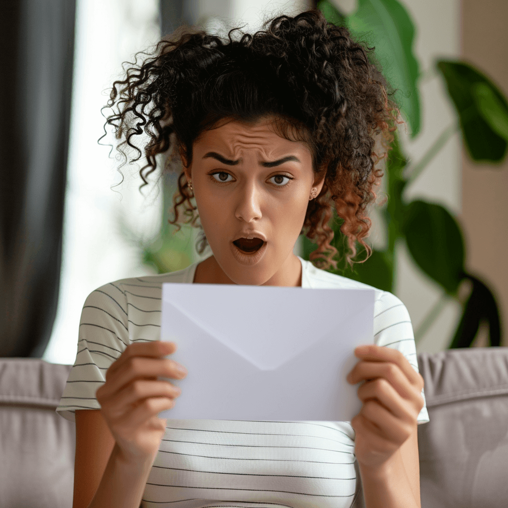 Image of a girl looking shocked