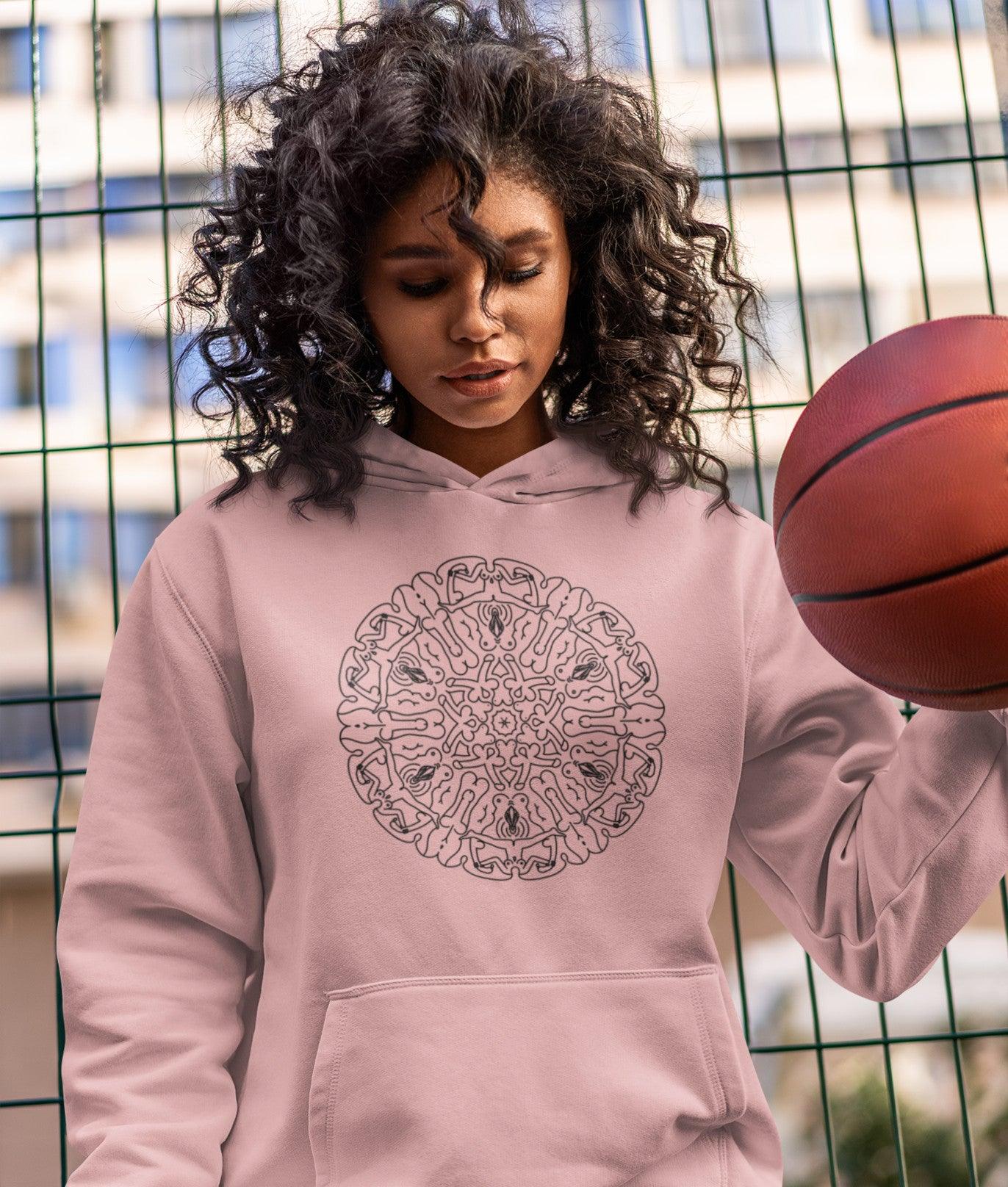 Hoodie - Naked Mandala - Mr. Inappropriate