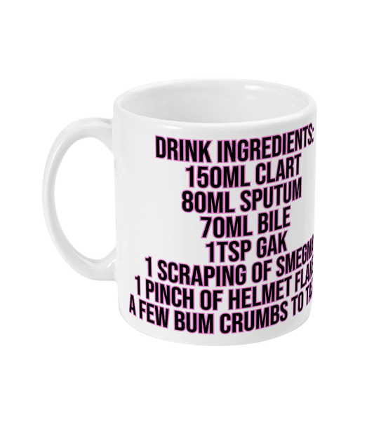 Mug - Ingredients - Mr. Inappropriate
