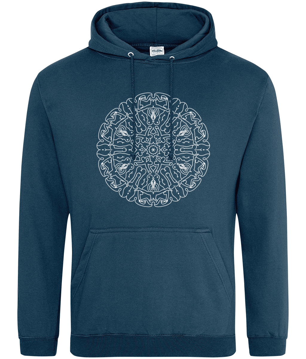 Hoodie - Naked Mandala - Mr. Inappropriate