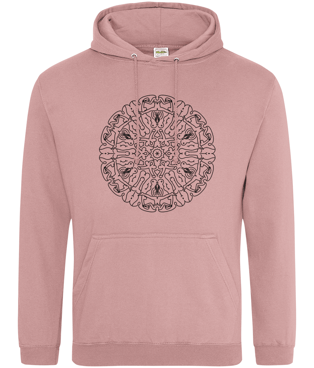 Hoodie - Naked Mandala - Mr. Inappropriate