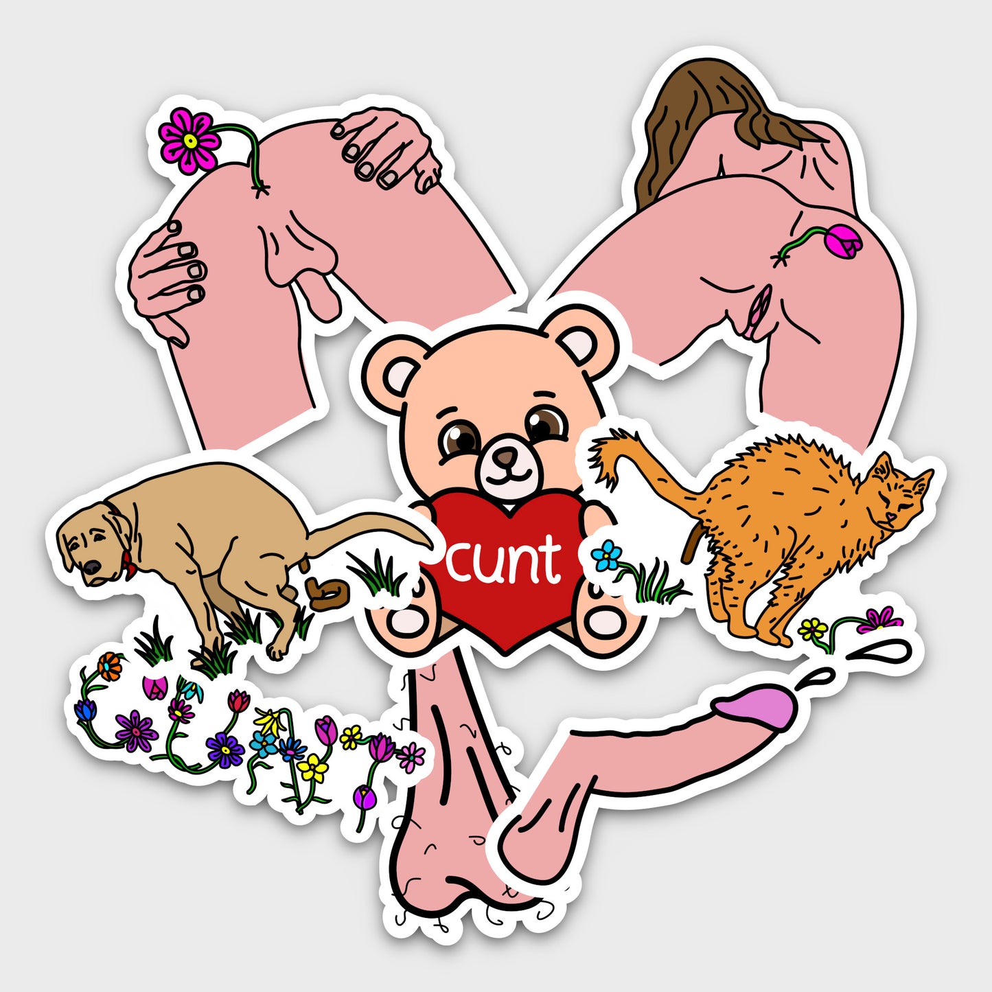 Sticker - Cunt Bear