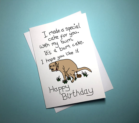 Birthday Card - Cake - Mr. Inappropriate 