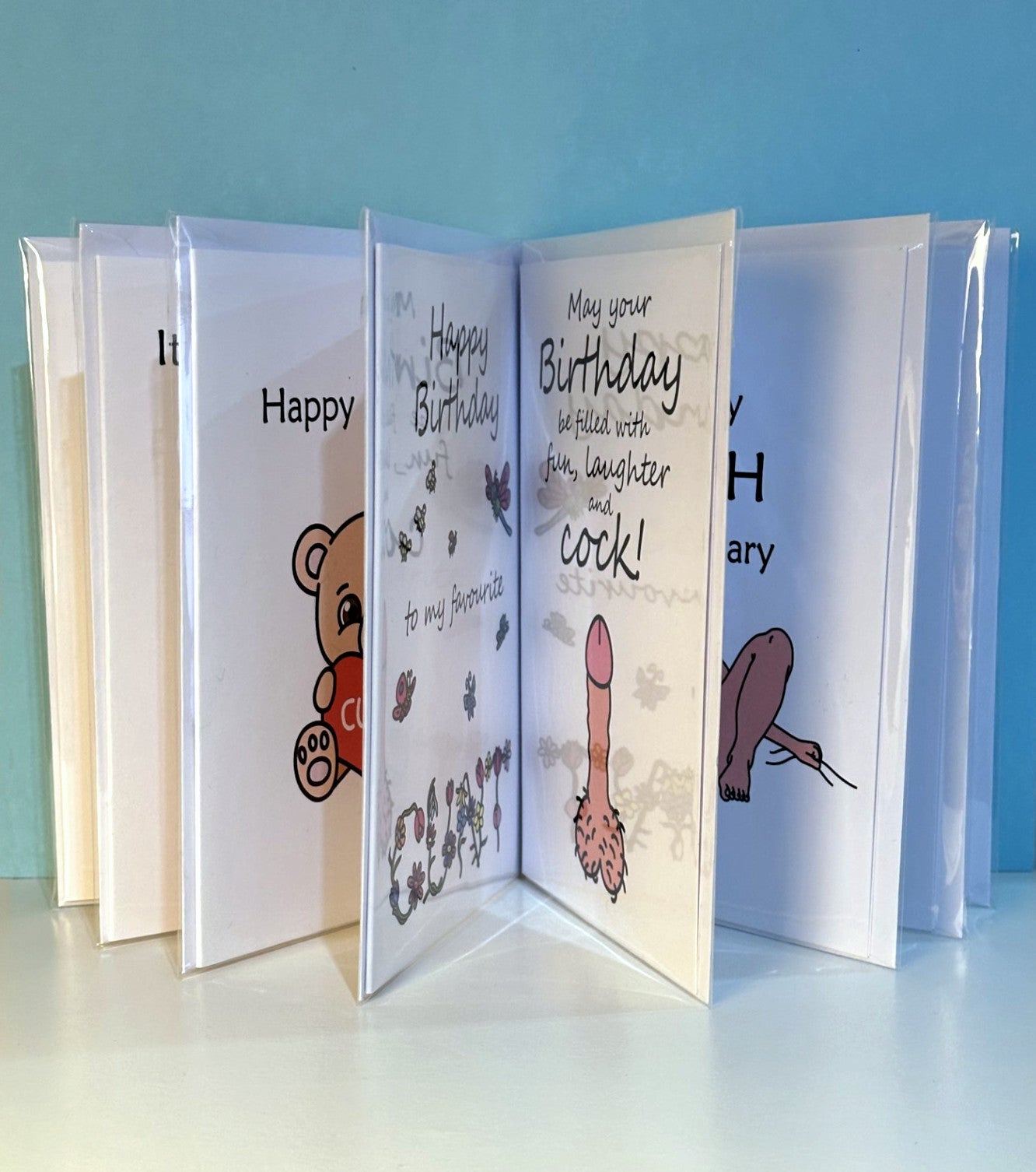 CUSTOM Birthday Cards - 8 Of Your Choice - Mr. Inappropriate 