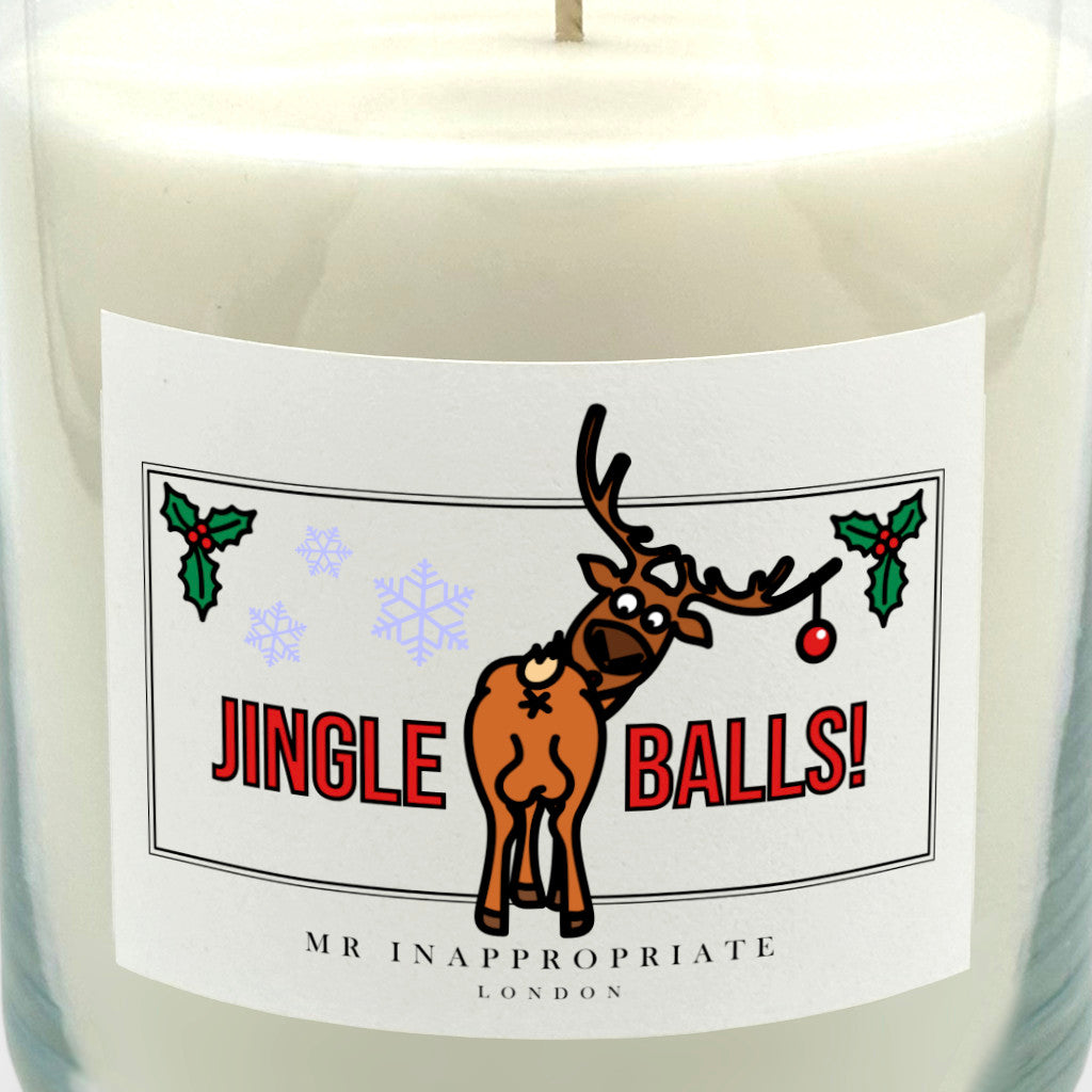 Christmas Large Candle - Jingle Balls