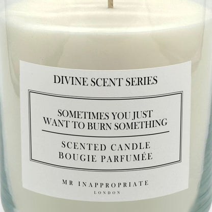 Large Candle - Burn Something