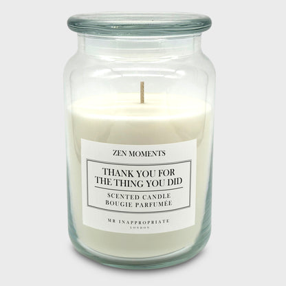 Large Candle - Thank You