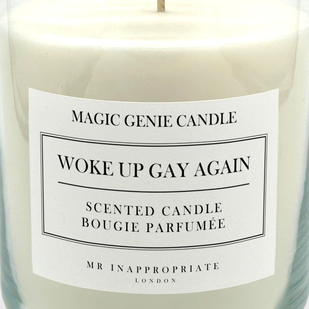 Large Candle - Woke Up Gay