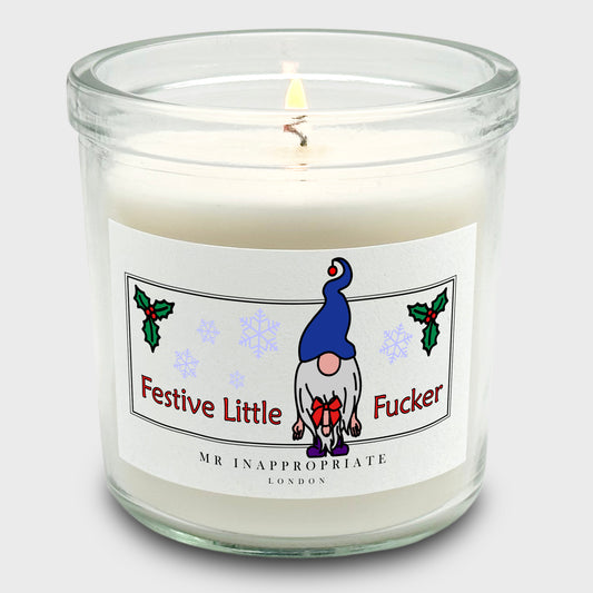 Christmas Medium Candle - Festive Little Fucker