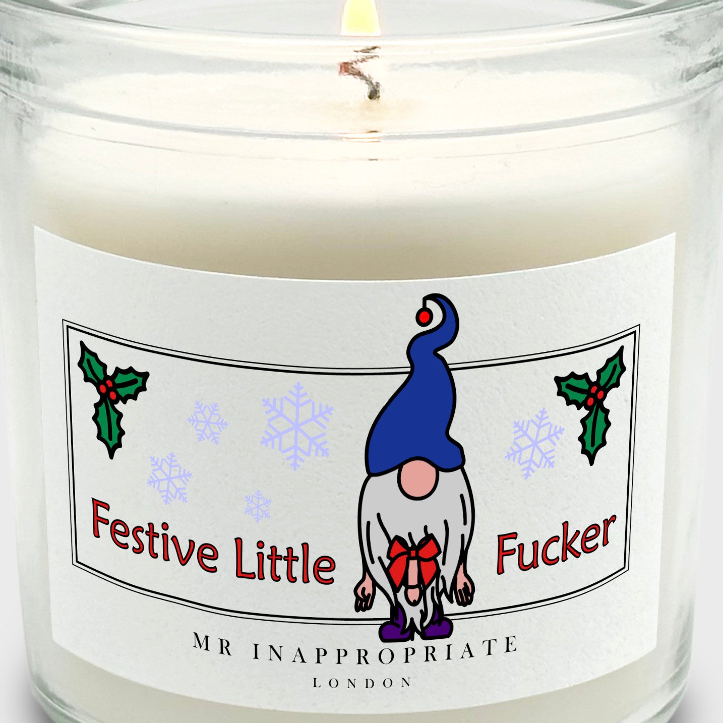 Christmas Medium Candle - Festive Little Fucker