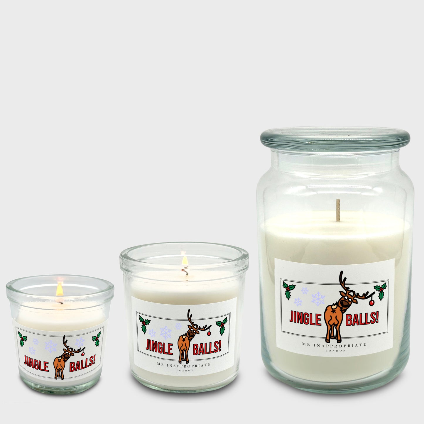 Christmas Large Candle - Jingle Balls