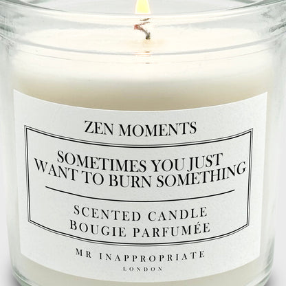 Medium Candle - Burn Something