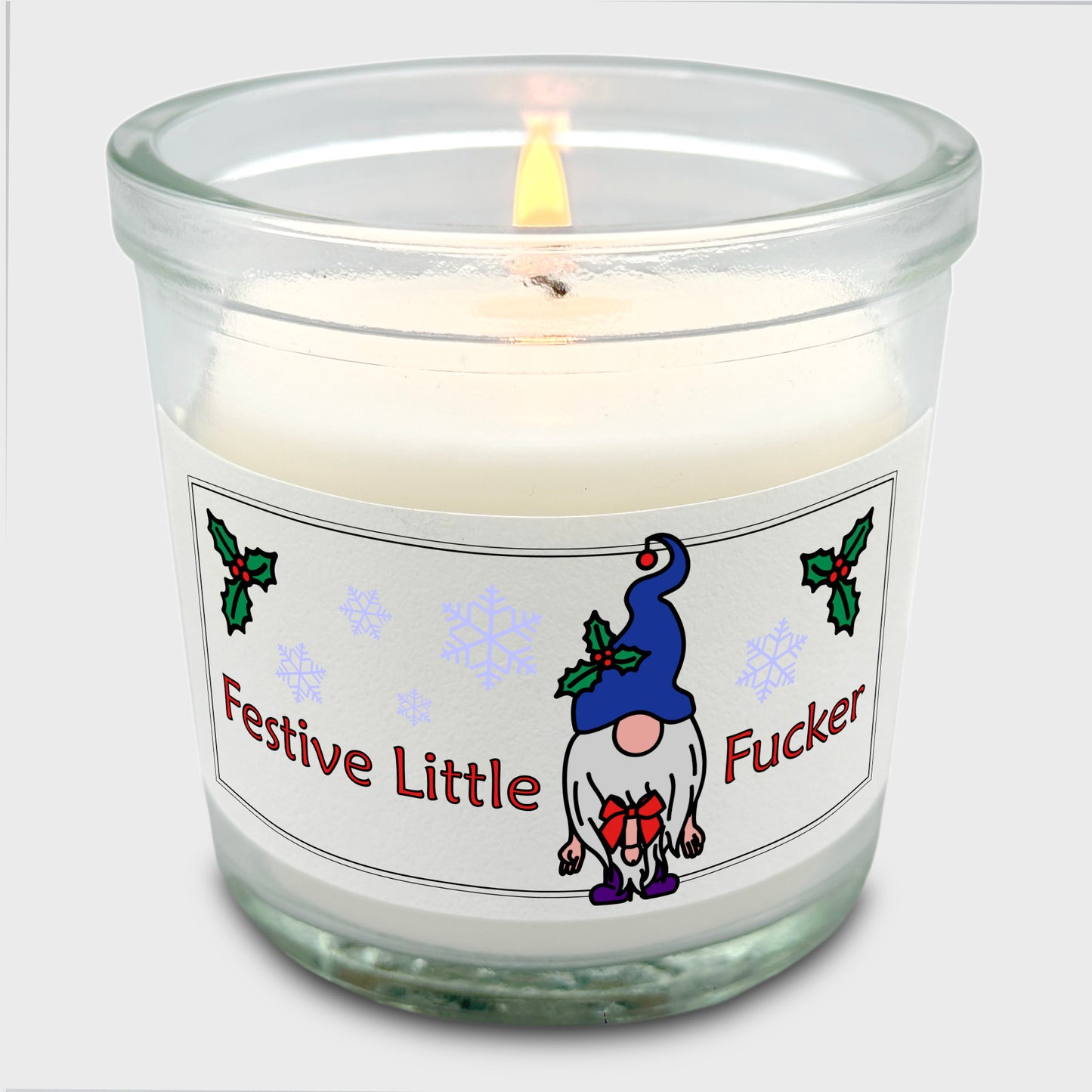 Christmas Small Candle - Festive Little Fucker