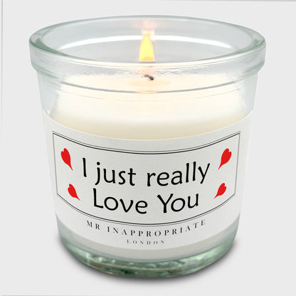 Valentine's Anniversary Small Candle - Love You