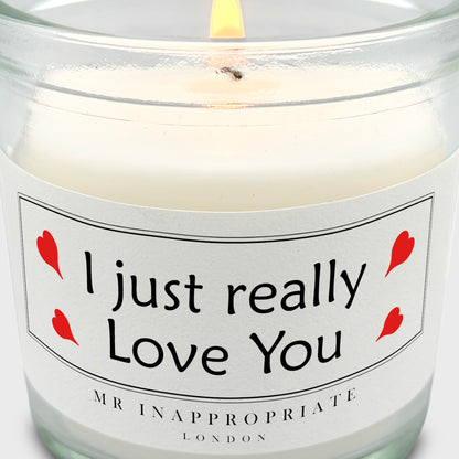 Valentine's Anniversary Small Candle - Love You