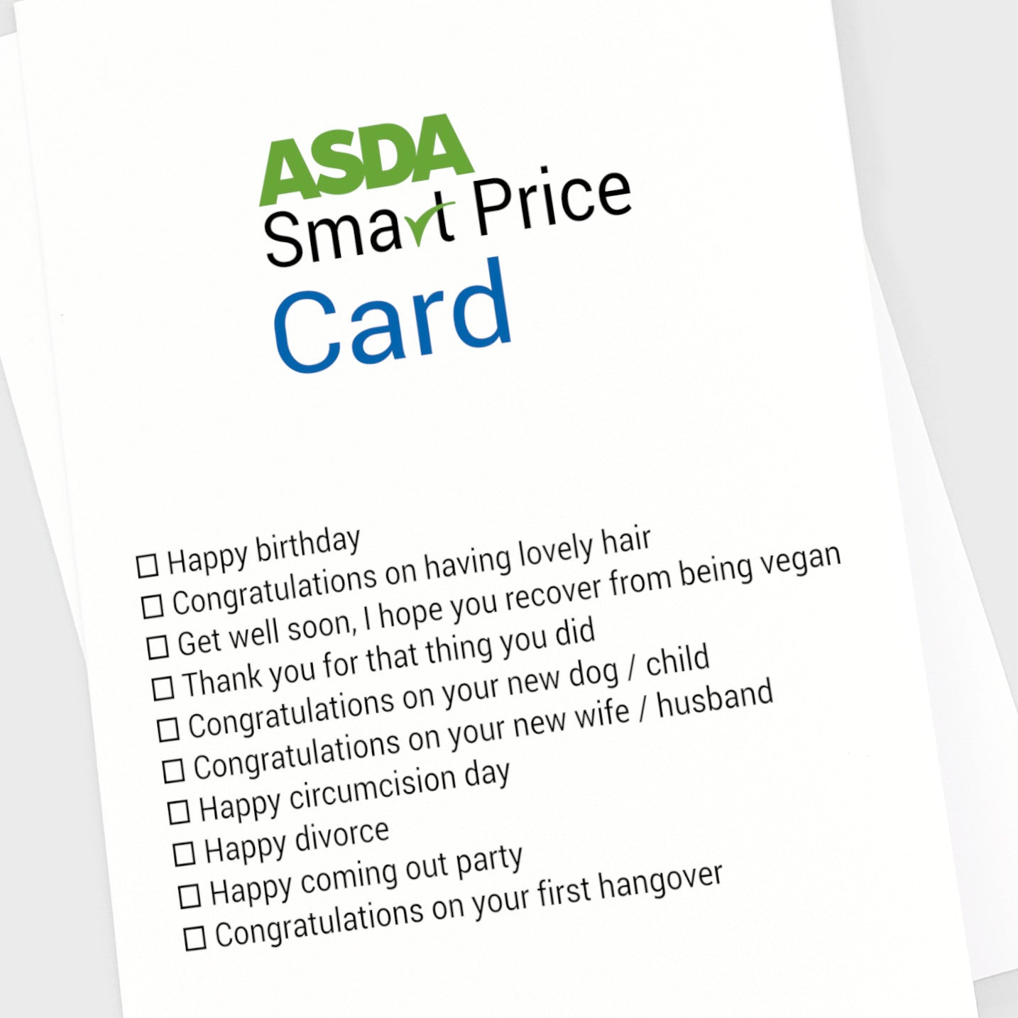 Birthday Card - ASDA