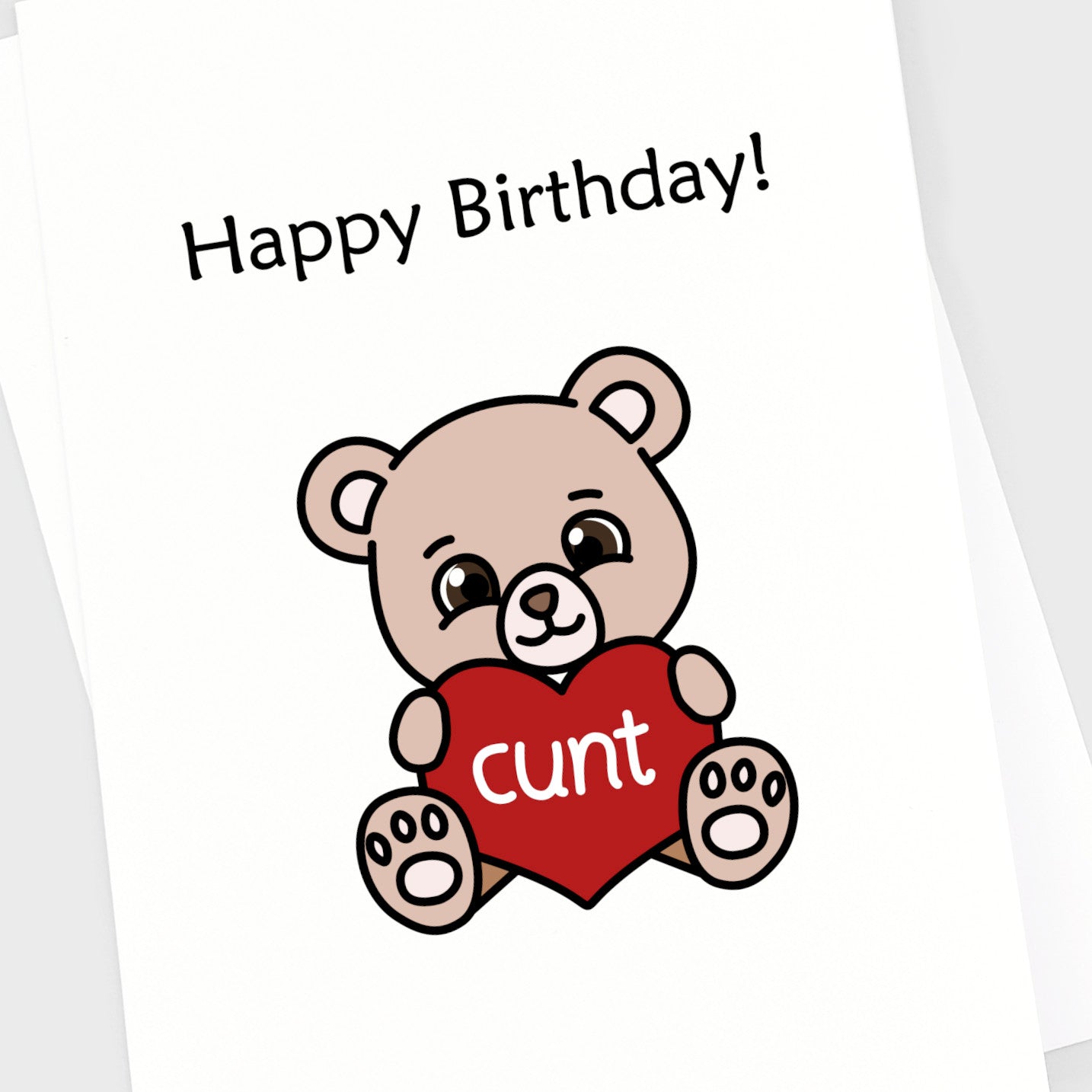 Birthday Card - Cunt Bear