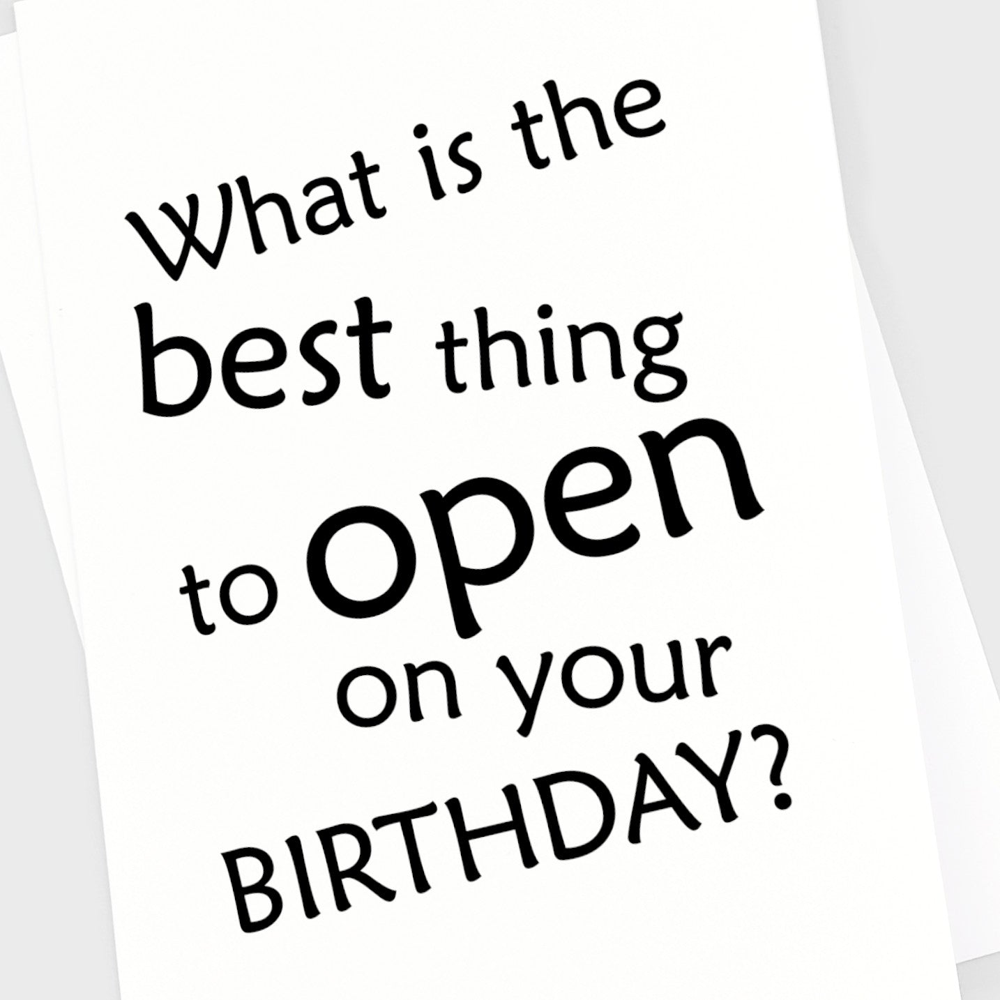 Birthday Card - Open