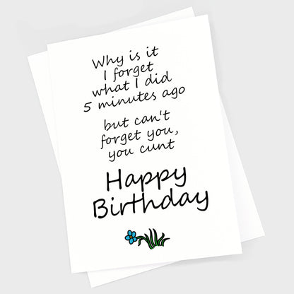 Birthday Card - Forget