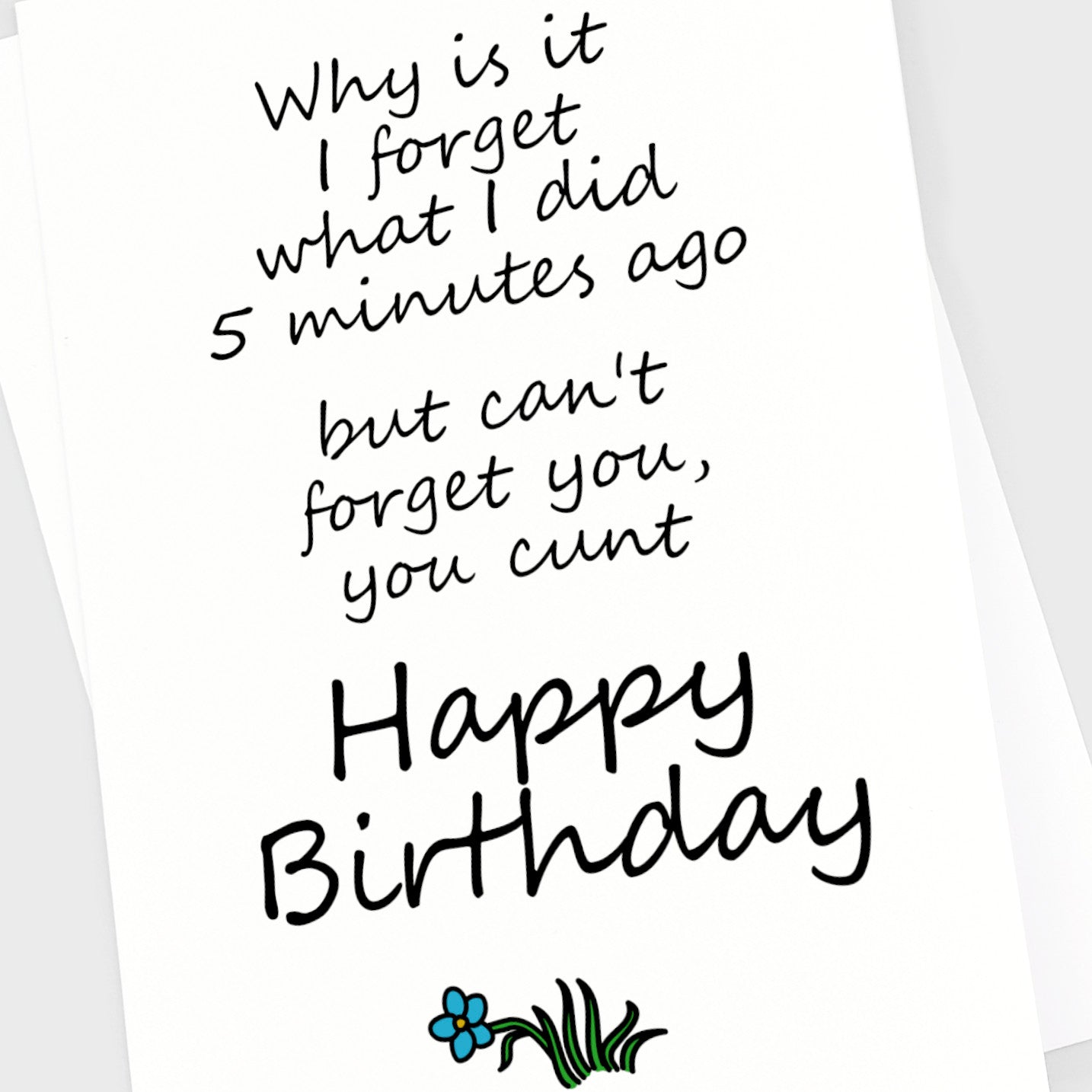 Birthday Card - Forget