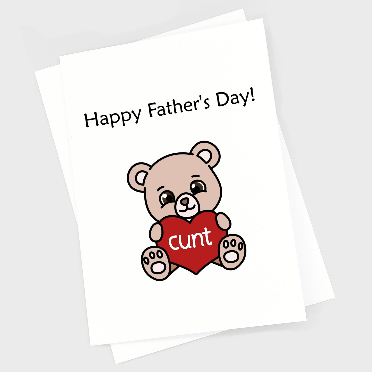 Father's Day Card - Cunt Bear