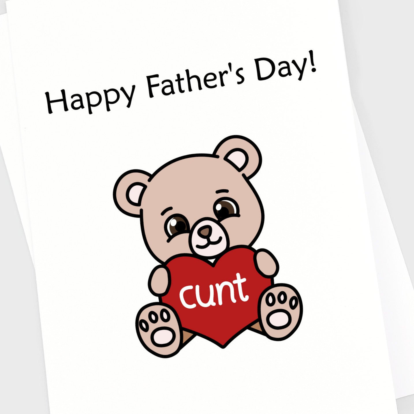 Father's Day Card - Cunt Bear