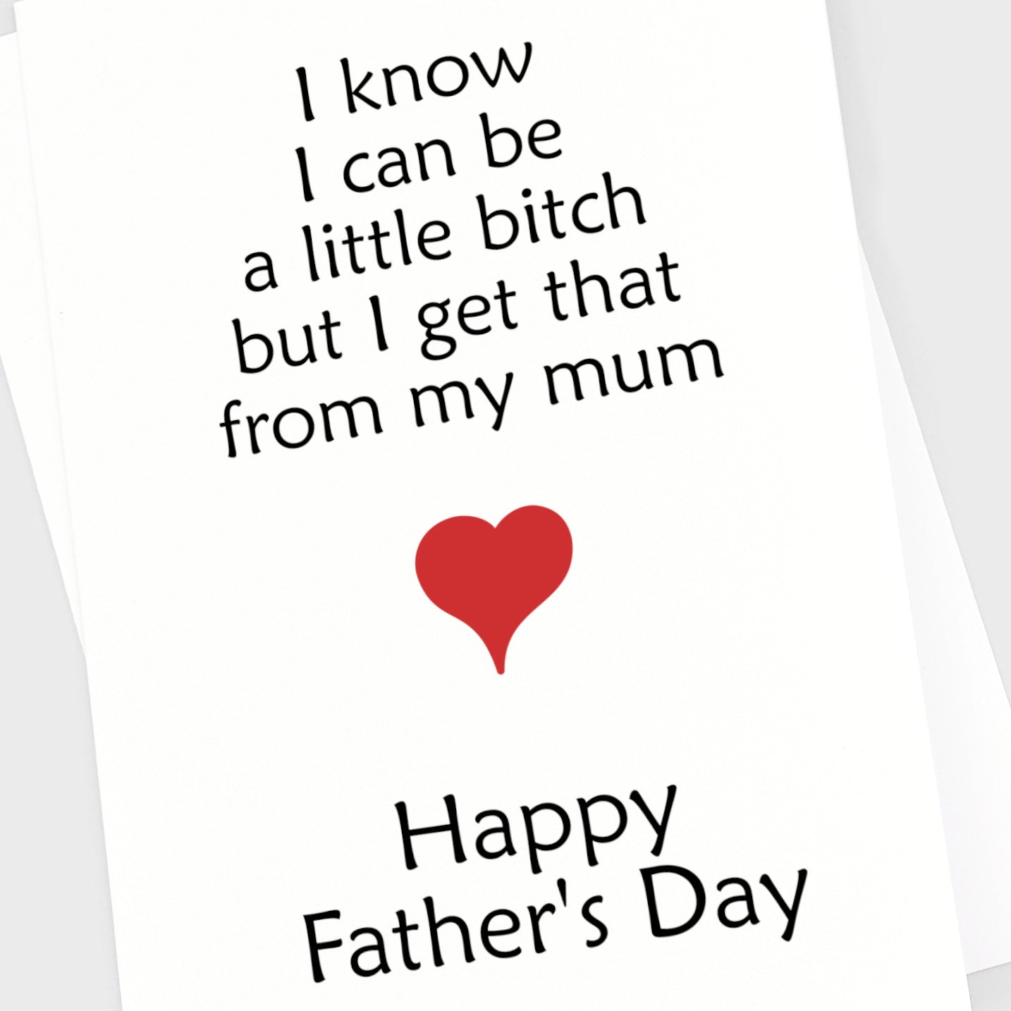 Father's Day Card - I Know