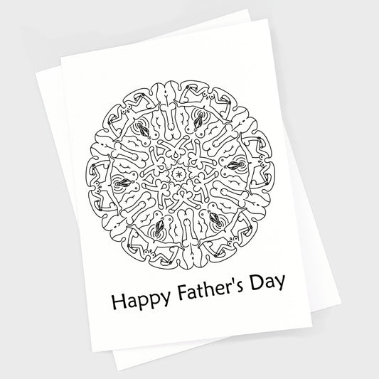 Father's Day Card - Naked Mandala