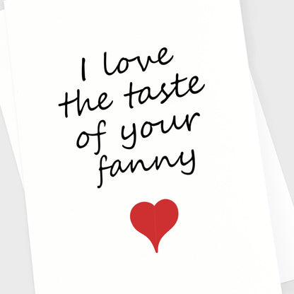 Valentine's Anniversary Card - Taste Fanny