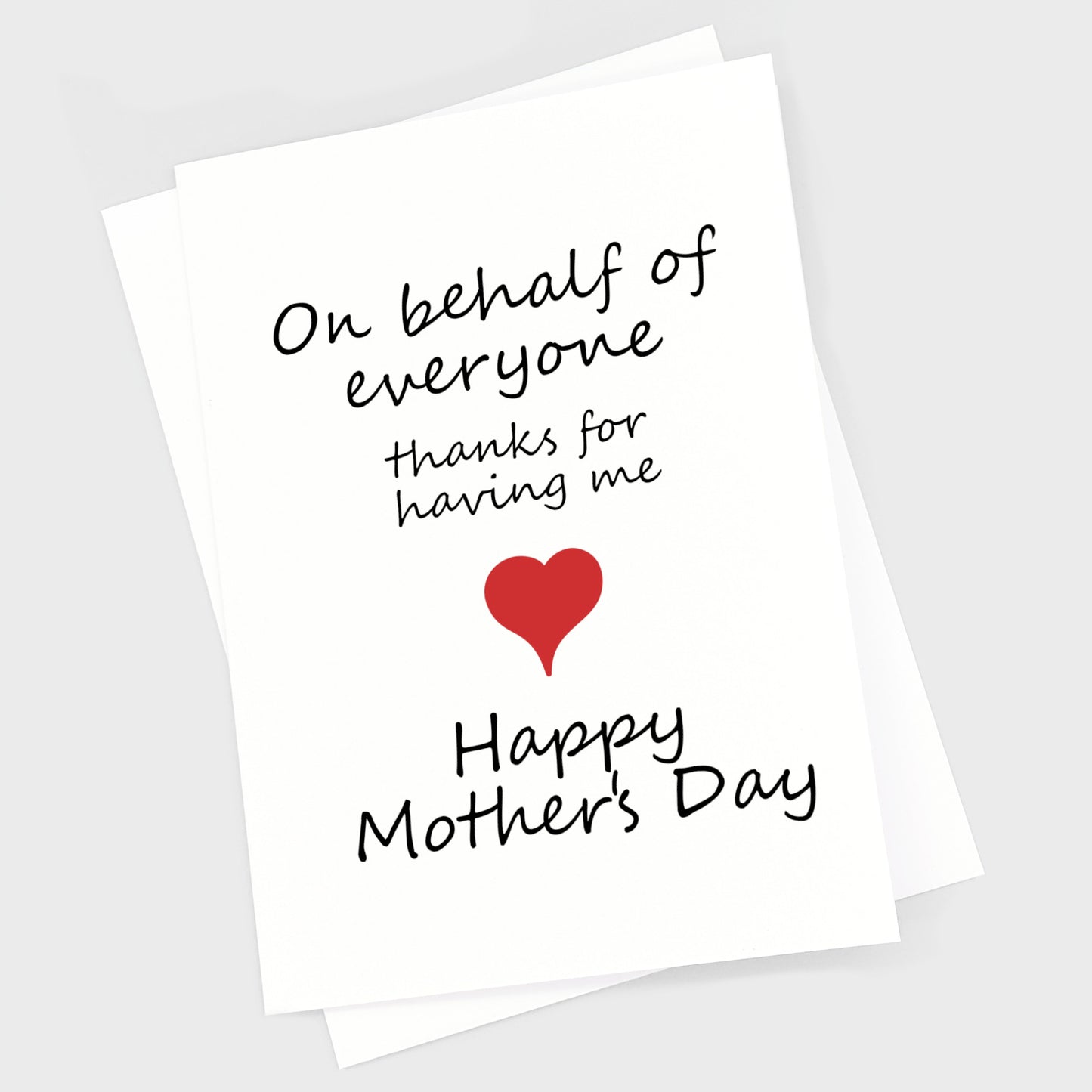 Mother's Day Card - On Behalf Of