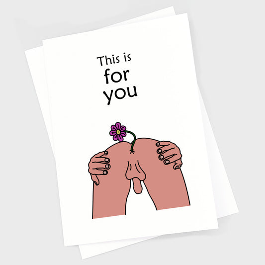 Valentine's Anniversary Card - Flower Man