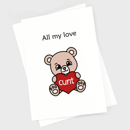 Valentine's Anniversary Card - Bear