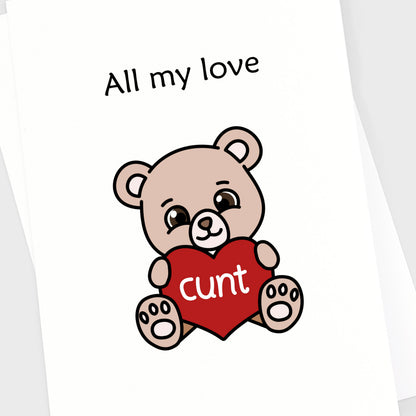 Valentine's Anniversary Card - Bear