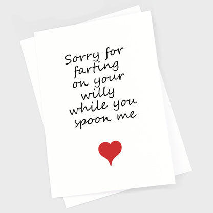 Valentine's Anniversary Card - Farting Willy