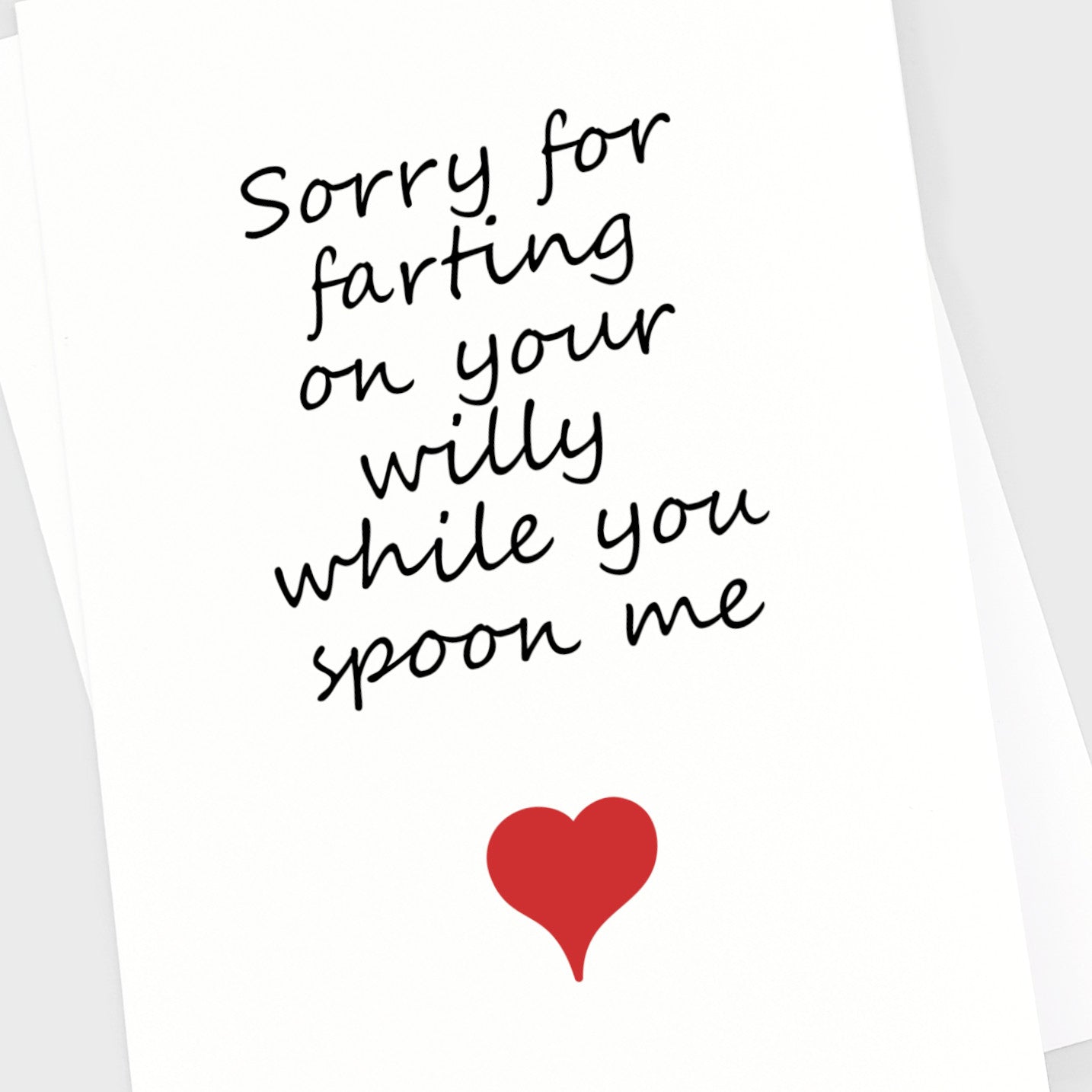 Valentine's Anniversary Card - Farting Willy