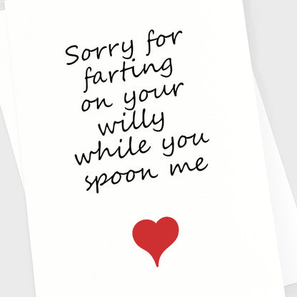 Valentine's Anniversary Card - Farting Willy